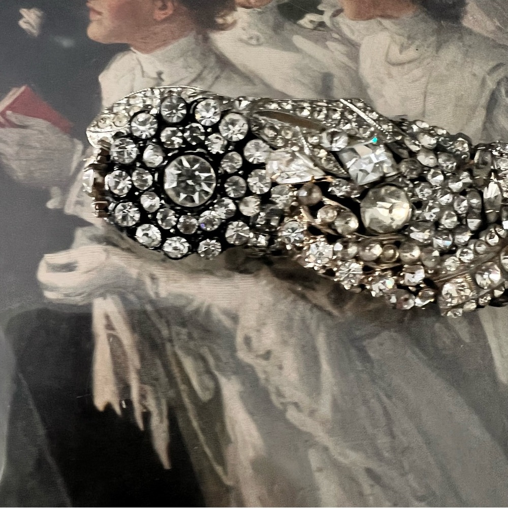 Handmade Rhinestone Collage Vintage Hair Clip - Picture 13 of 15
